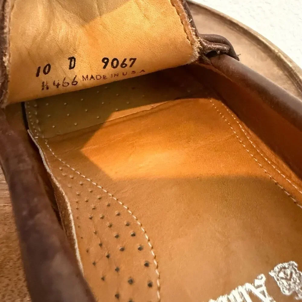 Alden Cape Cod Collection Brown Leather Horse Bit Slip-On Loafer Men's Size 10